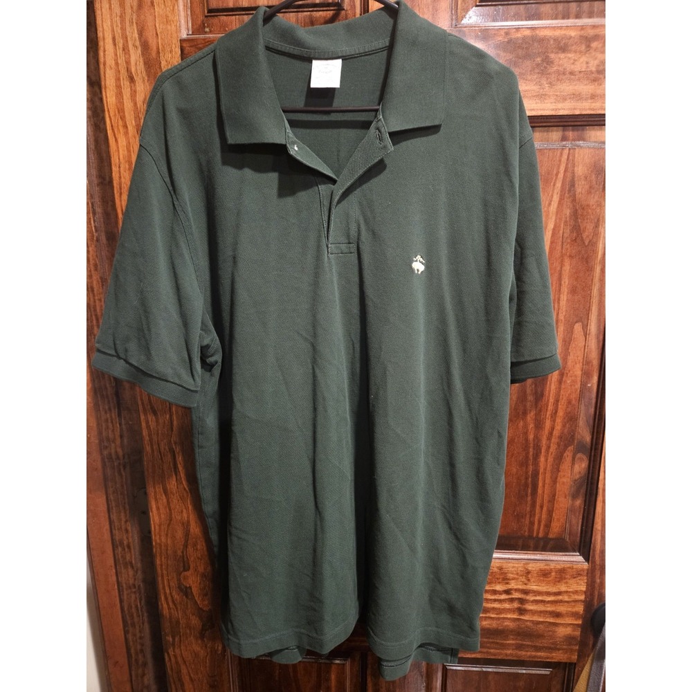Brooks Brothers Men XL Performance Polo Green Short Sleeve Original Fit Shirt